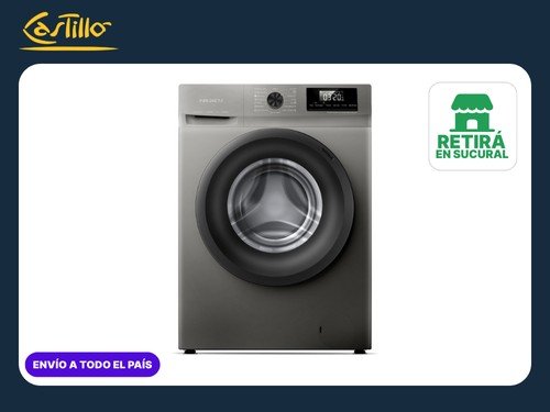 Lavarropas Automático Philco Phlf8014pi2 8kg Inverter Plata