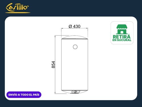 Termotanque Eléctrico Longvie TEP80AR 80L