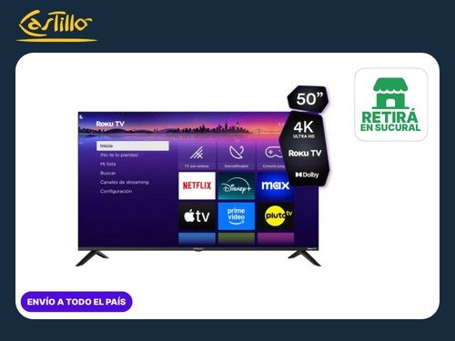 Smart TV Noblex DB50X3500  50” 4K UHD Roku