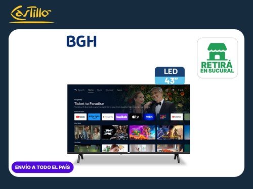 Smart Tv Led 43" Full Hd Bgh Android B4325fs5a