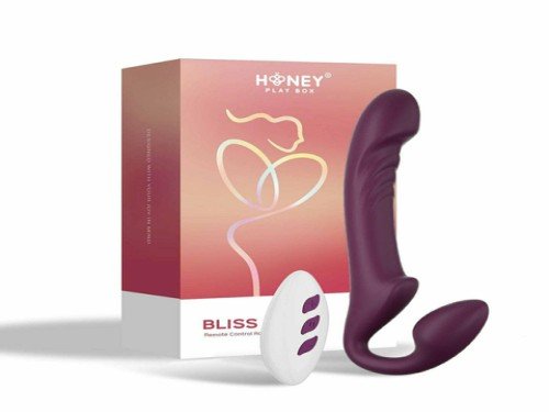 VIBRADOR PREMIUM CON ROTACION PARA DOBLE PENETRACION BY HONEY PLAY BOX
