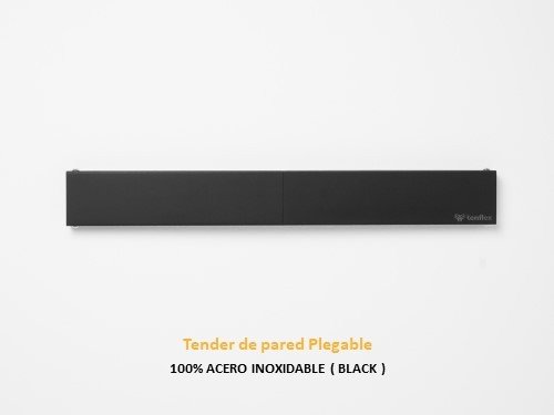 Tender TENFLEX BLACK Plegable De Pared - 80 x 40 cm - Acero Inoxidable