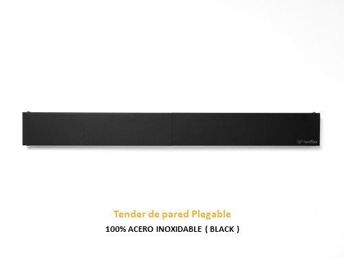 Tender TENFLEX BLACK Plegable De Pared - 100x50 cm - Acero Inoxidable