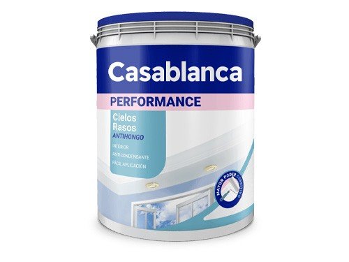 Pintura Cielorraso Casablanca Antihongo Acabo Delicado 20 Lt