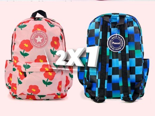 2x1 en Carteras Bolsos Mochilas moda negro camuflado flores bordo