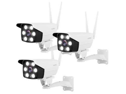Cámaras De Seguridad Gadnic CM200W x3 IP WIFI Exteriores HD 1080P