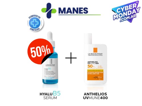 LA ROCHE POSAY COMBO HYALU B5 SÉRUM + ANTHELIOS UVMUNE 400 FLUIDO INV