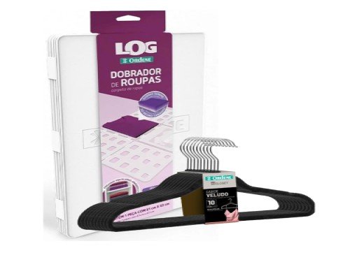 PACK DE 10 PERCHAS ATERCIOPELADAS Y 1 DOBLADOR DE REMERAS