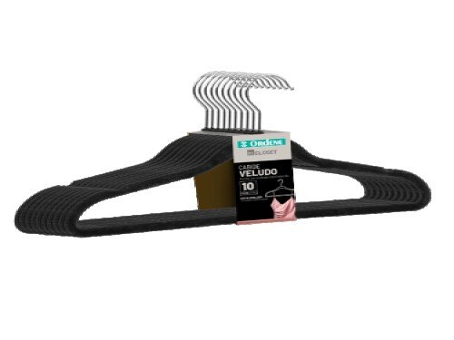 PACK DE 10 PERCHAS ATERCIOPELADAS Y 1 DOBLADOR DE REMERAS