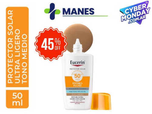 Eucerin Protector solar Facial Hydro Fluid FPS 50+ TONO MEDIO 50ml