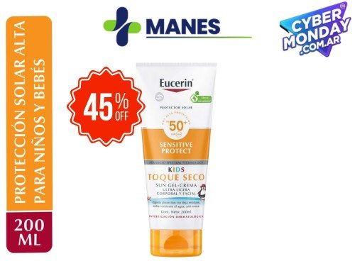 Eucerin Protector Solar Kids Gel Crema Toque Seco FPS50+ 200ml