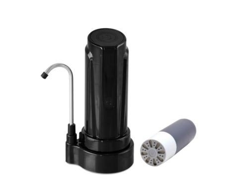 Filtro Purificador de Agua Aqua CloroZero Negro + 1 Repuesto DVIGI