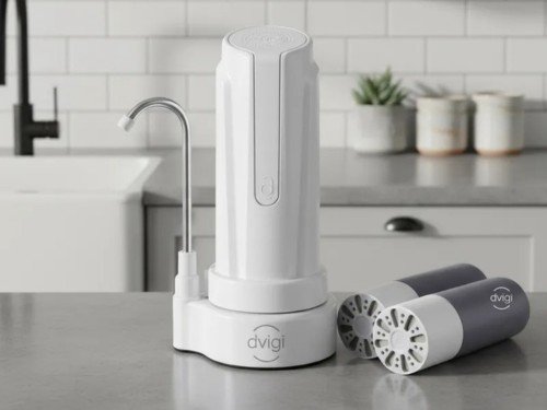 Filtro Purificador de Agua Aqua CloroZero Blanco + 2 Repuestos DVIGI