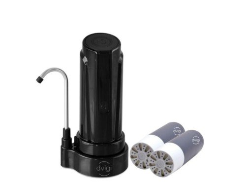 Filtro Purificador de Agua Aqua CloroZero Negro + 2 Repuestos DVIGI