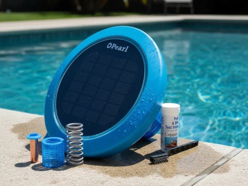 Ionizador Panel Solar Pileta Boya Anti Sarro Y Baterias