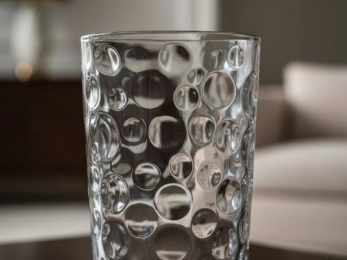 Pack X 6 Vaso De Vidrio Burbujas 200 Ml Transparente Calidad