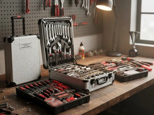 Kit De Herramientas Combinadas Carrito Completo 187 Piezas