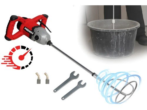 Mezclador Batidor Electrico De Pintura Yeso Enduido 1400w