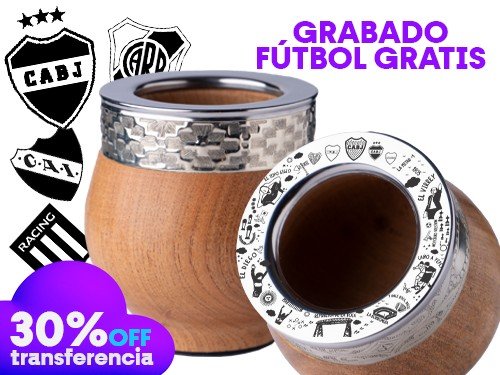Mate Imperial Algarrobo + GRABADO Futbol GRATIS