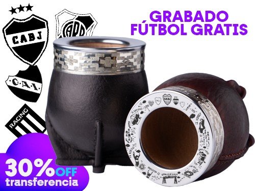 Mate Imperial Premium Cuero + GRABADO Futbol GRATIS