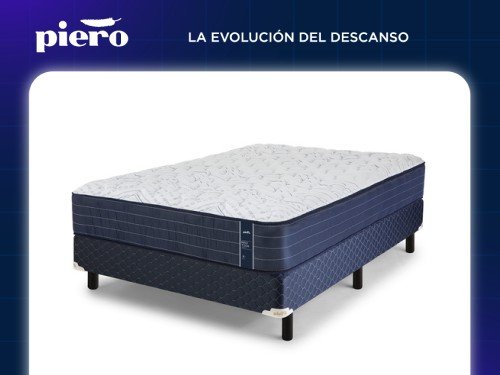 Sommier Piero Max Tech Resorte 190x140 2 Plazas