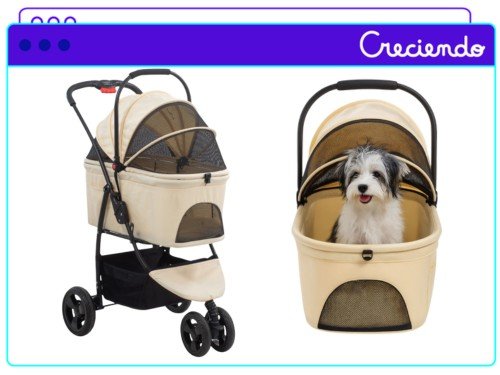 Cochecito Para Mascotas Priori De 3 Ruedas