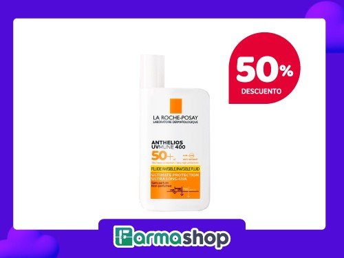 LA ROCHE POSAY ANTHELIOS UVMUNE FLUID 50+ INVISIBLE X50ML