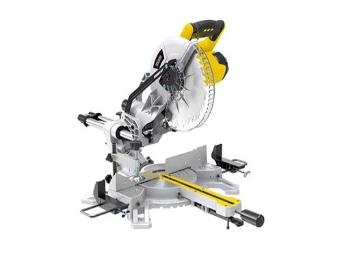 Sierra ingletadora telescópica de bisel simple 10" 1800 W