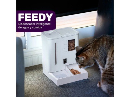 Alimentador Haxly para mascotas 2en1 con wifi y camara