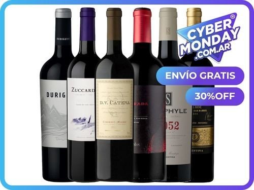 Mix Vinos “Alta Gama” x 6 botellas 30%OFF Cybermonday