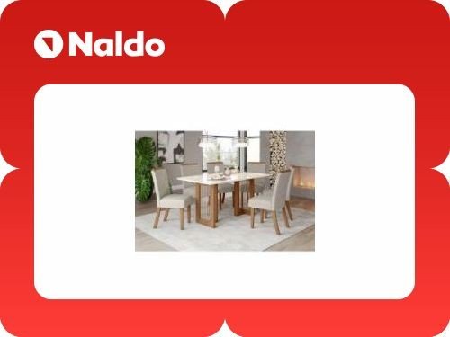 Juego De Comedor Henn Yara 1,6 M +6 Sillas Bella