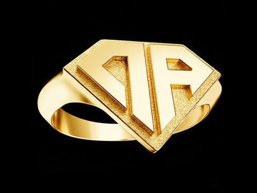 Anillo Baby Rouch Clásico ARGENTA Bañado en Oro