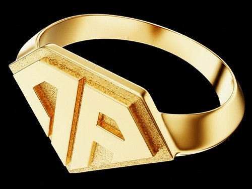 Anillo Baby Rouch Clásico ARGENTA Bañado en Oro