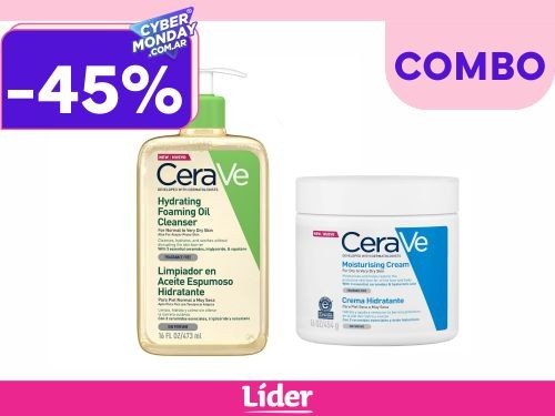 Cerave Combo Limpiador Aceite Espumoso + Crema Hidratante