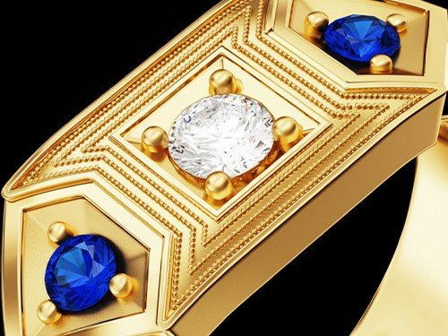 Anillo Banderita 0800 Don Rouch ARGENTA Bañado en Oro