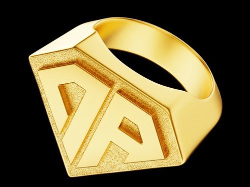 Anillo Clásico 0800 ARGENTA Bañado en Oro