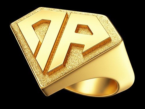 Anillo Clásico 0800 ARGENTA Bañado en Oro