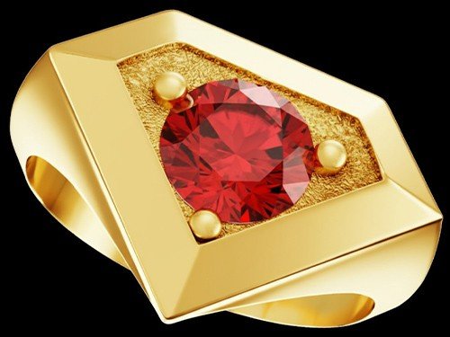 Anillo Solitario 0800 ARGENTA Bañado en Oro