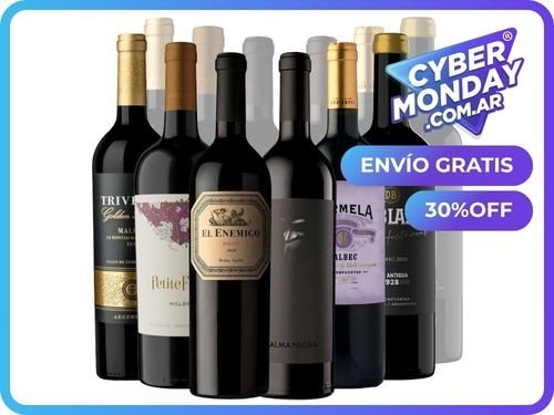 Mega Vinos "Icónicos” x 12 botellas 30%OFF Cybermonday