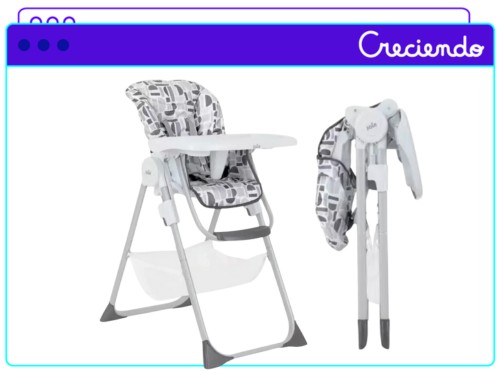 Silla De Comer Para Bebé Joie Snacker 2 En 1 Plegable Con Reclinado
