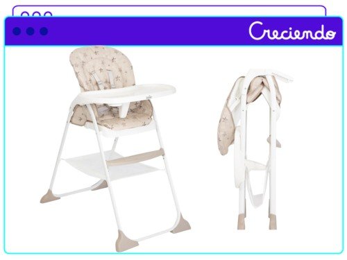 Silla de Comer Para Bebè Joie Mimzy Snacker Plegable Con Bandeja