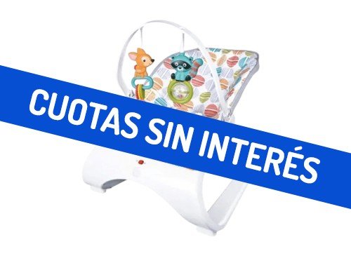 Silla Bouncer con Música y Vibración Explorer Fan Blanco