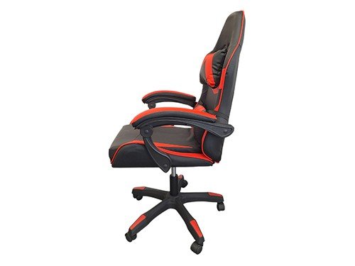 Silla Gamer Php PHPSG001BR Apoyabrazos Regulable Negra y Roja
