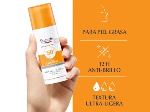 Protector Solar Eucerin Oil Control Sun Gel Fps 50 x 50 ml