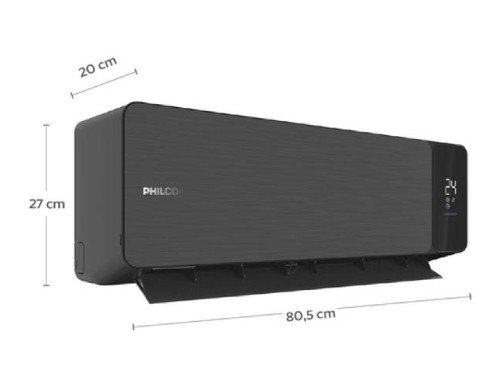 Aire Acondicionado Philco PHBKS34HA6AN 3400W Frio Calor Split Black