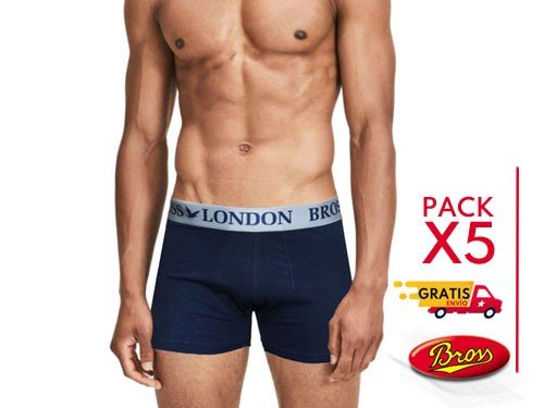 Pack X5 Bóxer Bross (2 Estampados, 3 lisos)