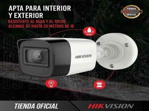 Cámara Bullet Analógica - DS-2CE16D0T-EXIPF - Hikvision - 2MP