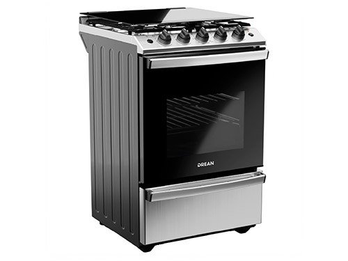 Cocina Multigas 56 cm Inoxidable con Air Fryer Drean