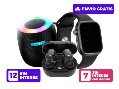 Mega Combo Premium Smartwatch + Auriculares + Parlante