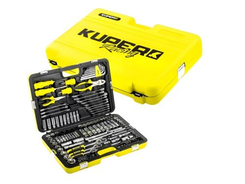 Set Juego Herramientas Kuper 150pzs Racing Caja Set Tubos